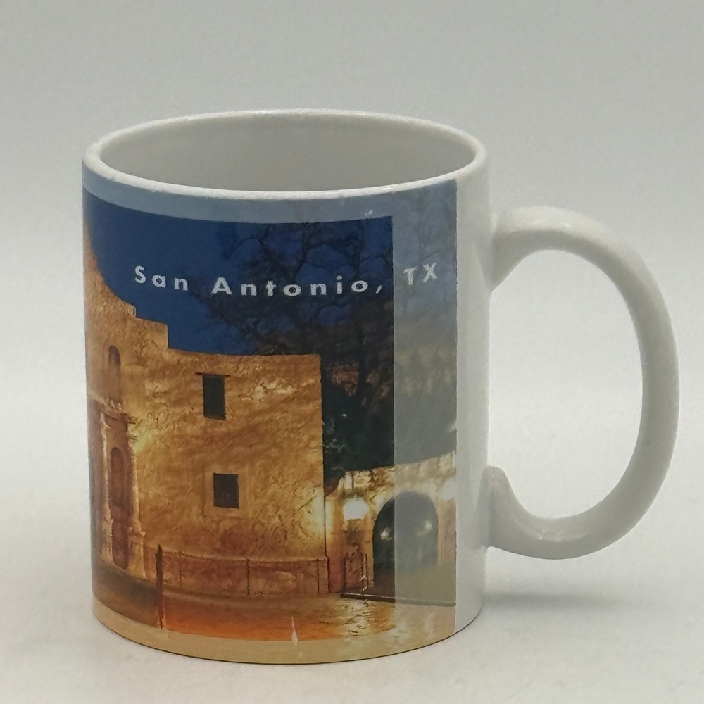 Orca Coatings San Antonio Texas The Alamo Souvenir Coffee Mug Ceramic White Cup